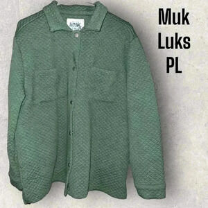 Muk Luks size PL green throw over